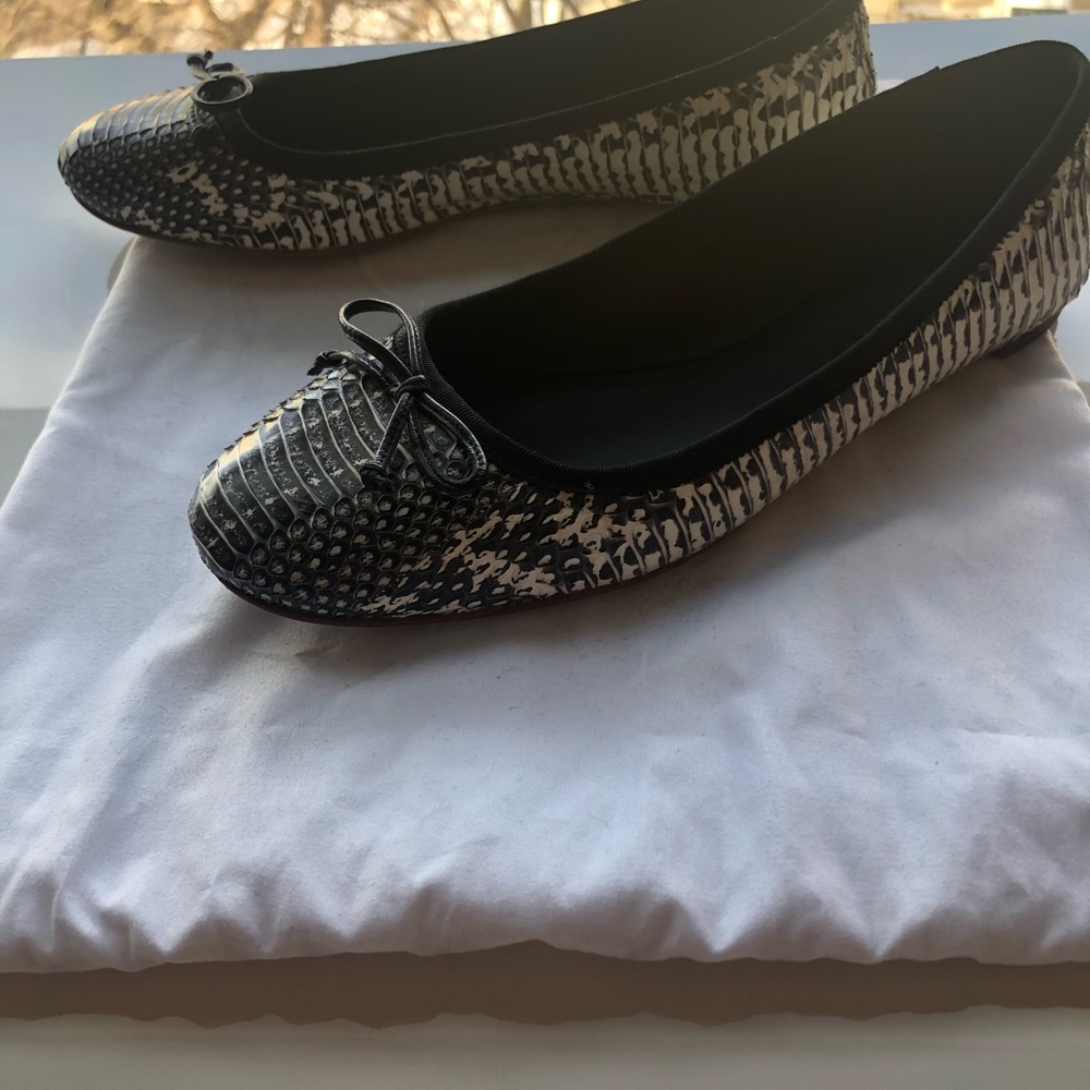 Coach ‘Flatiron Snake Print’ Ballet Flats